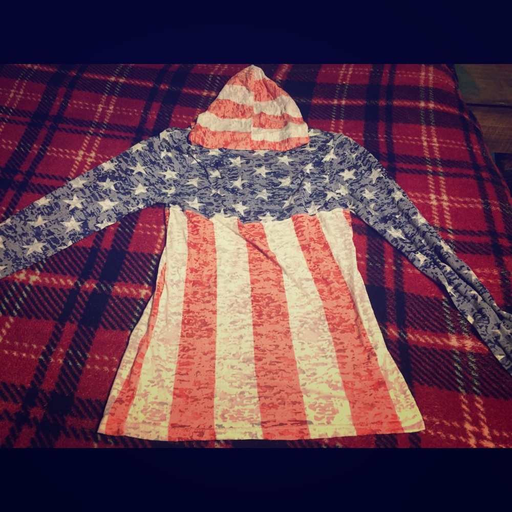 Sheer hooded sweatshirt